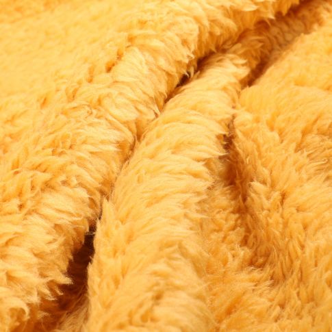 Tissu Fausse fourrure Heavy peluche Jaune