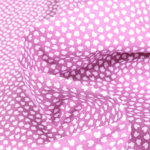Tissu Coton imprimé Arty Lipelo sur fond Rose