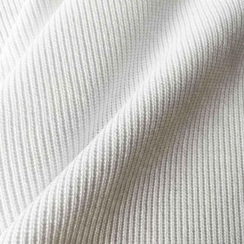 Tissu Maille Tricot Miloza uni Blanc
