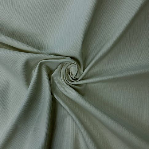 Tissu Velours milleraies uni Vert