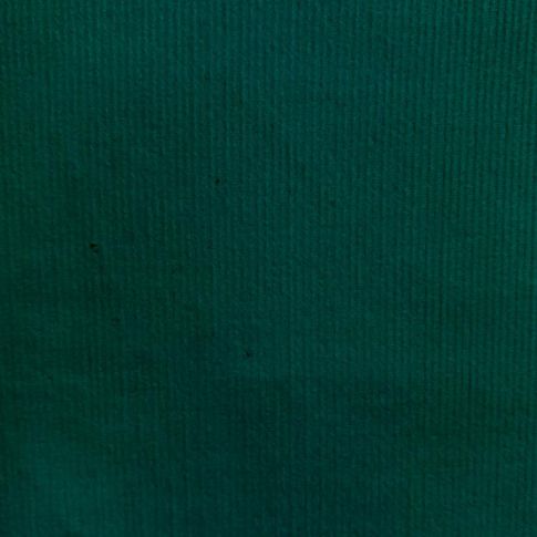 Tissu Velours milleraies uni Vert émeraude