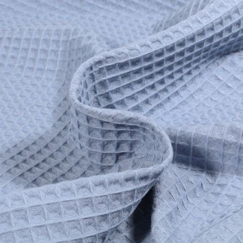 Tissu Nid d'abeille Bleu layette