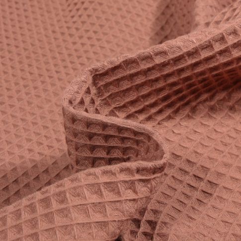 Tissu Nid d'abeille Cappuccino