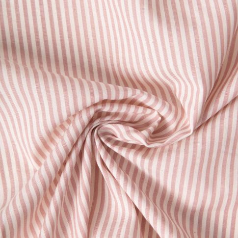 Tissu Coton Viscose Ruth rayé Beige