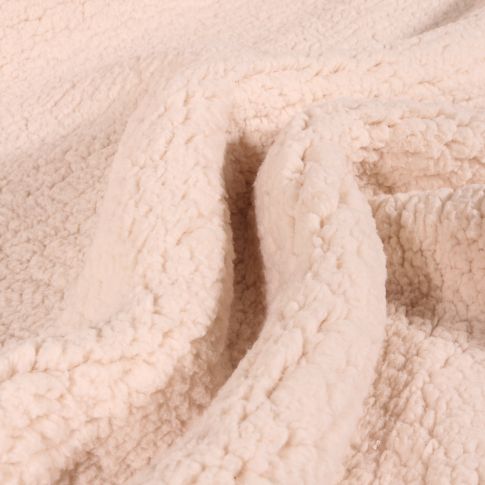 Tissu Fausse fourrure Sherpa Ecru