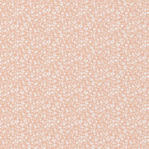Tissu Coton imprimé Suzette sur fond Rose clair