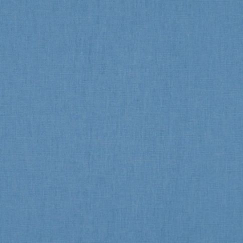Tissu Coton enduit uni Bleu denim