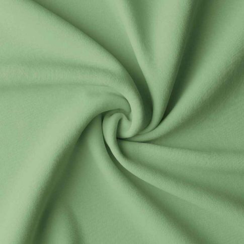 Tissu Coton enduit uni Vert amande