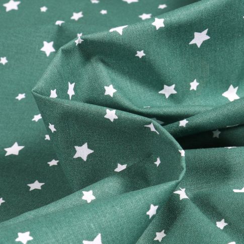 Tissu Coton imprimé Arty Zetoile sur fond Vert