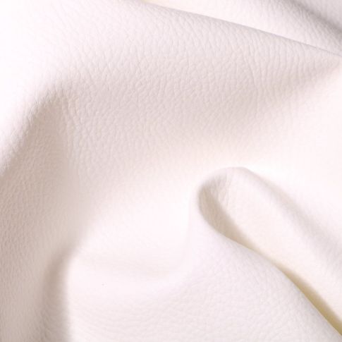 Coupon Simili cuir d'ameublement uni Blanc - 50 x 70 cm