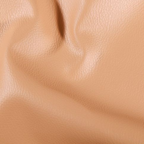 Coupon Simili cuir d'ameublement uni Camel - 50 x 70 cm