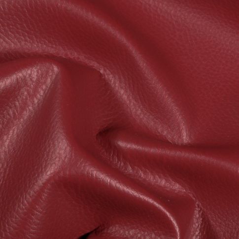 Coupon Simili cuir d'ameublement uni Bordeaux - 50 x 70 cm