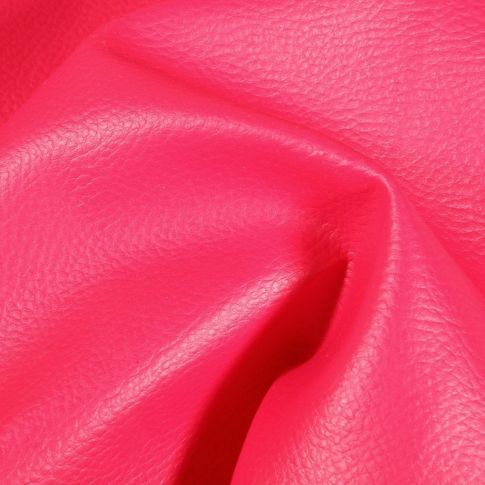 Coupon Simili cuir d'ameublement uni Fuschia - 50 x 70 cm