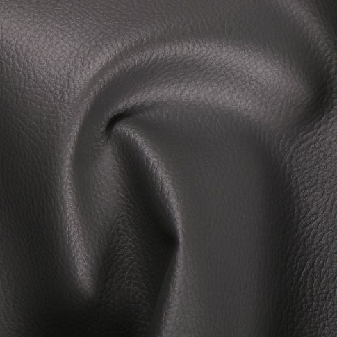 Coupon Simili cuir d'ameublement uni Anthacite - 50 x 70 cm
