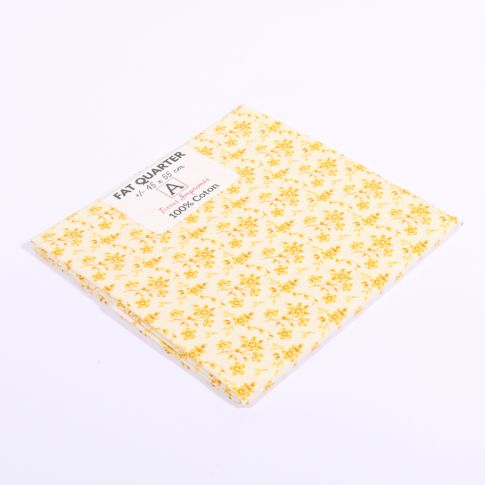 Coupon tissu Coton n°27 Jaune - 45 x 55 cm