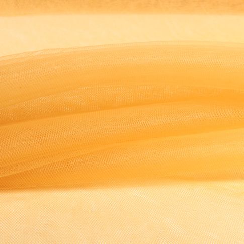 Tissu Tulle souple très grande largeur Ocre