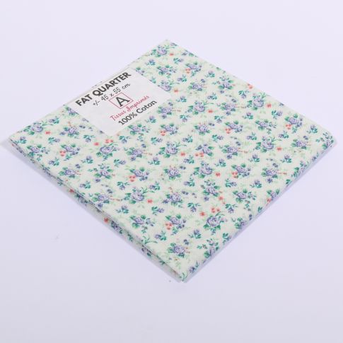 Coupon tissu Coton n°49 Bleu - 45 x 55 cm