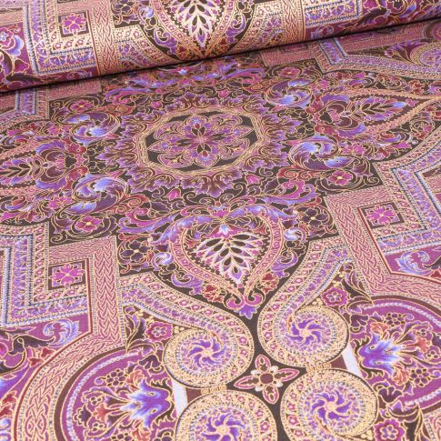 Tissu Robert Kaufman Persis Noble purple sur fond Violet
