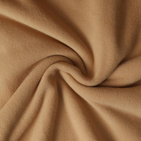 Tissu Polaire doux Grand Froid Camel