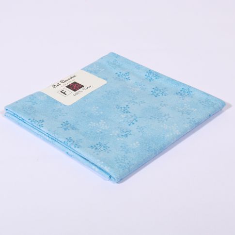 Coupon tissu Coton n°89 Bleu ciel - 45 x 55 cm