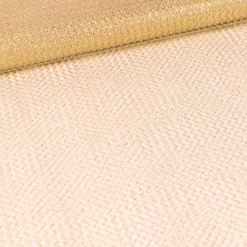 Tissu Tulle souple métallisé Or