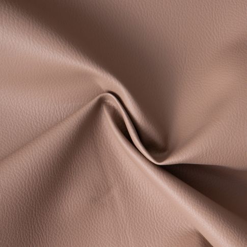 Simili cuir d'ameublement uni sur fond Taupe