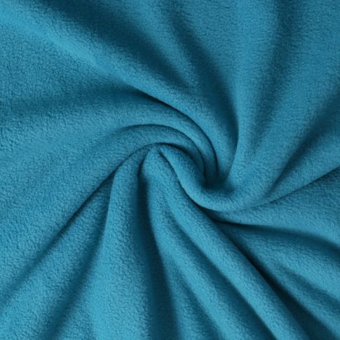 Tissu Polaire doux Grand Froid Bleu pétrole