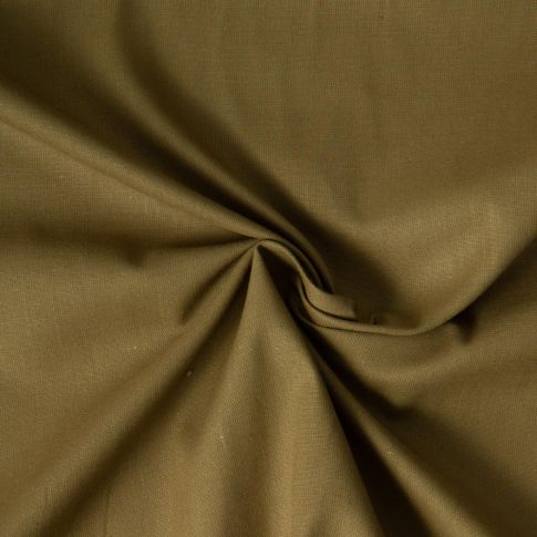 Tissu Coton uni Vert olive