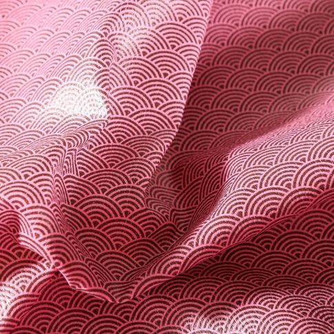 Coupon Simili cuir Wifi  Rouge - 50 x 70 cm