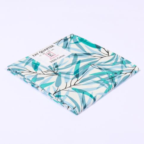 Coupon tissu Coton n°31 Aqua - 45 x 55 cm