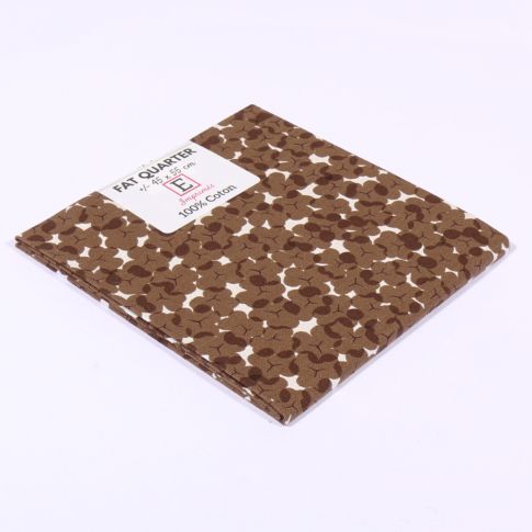 Coupon tissu Coton n°37 Marron - 45 x 55 cm