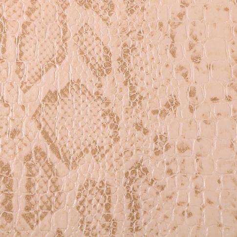 Coupon Simili cuir Croco snake mat Camel - 50 x 70 cm