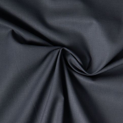 Tissu Coton uni Gris foncé