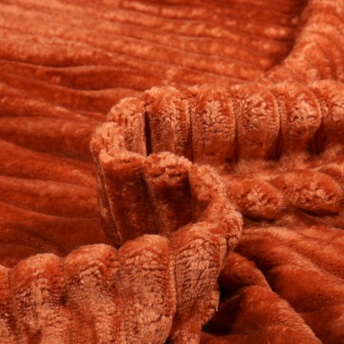 Tissu Minky Ultra doux côtelé Cuivre