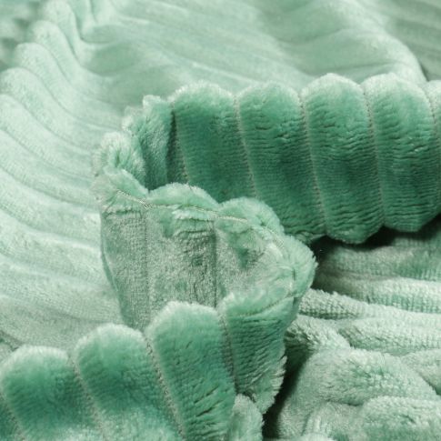 Tissu Minky Ultra doux côtelé Vert amande