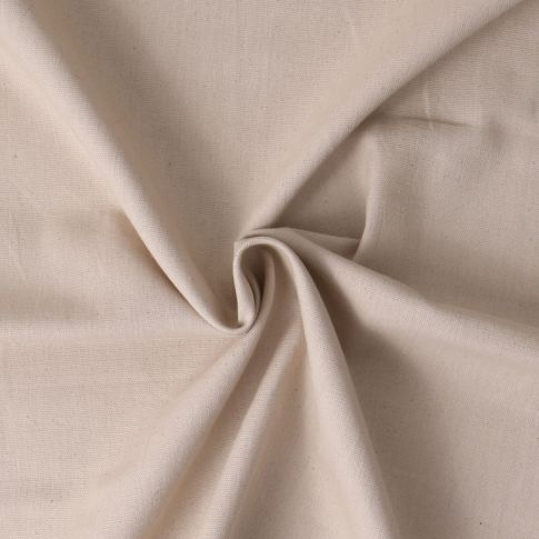 Tissu Coton Linécru  uni Beige