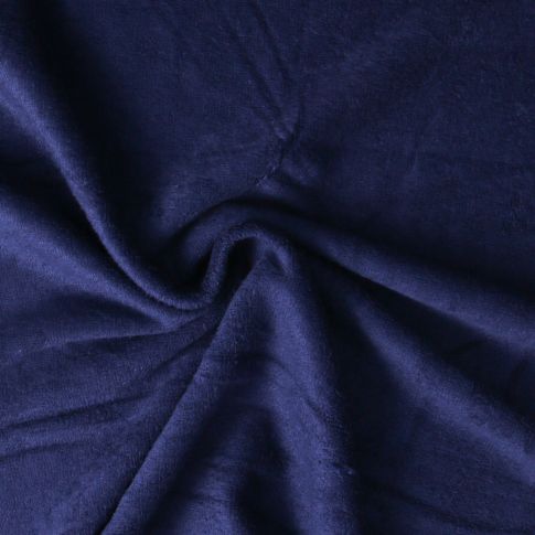 Tissu éponge Bambou Moélia uni Bleu marine