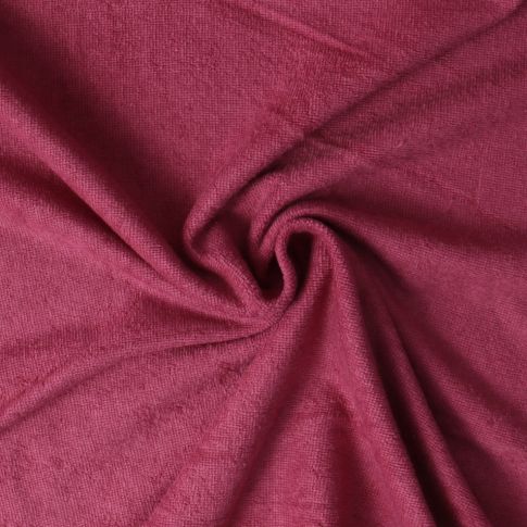 Tissu Micro Eponge Bambou Moélia uni Framboise