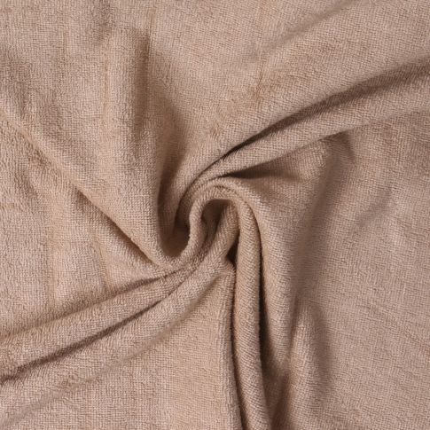 Tissu Micro Eponge Bambou Moélia uni Beige sable