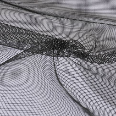 Tissu Moustiquaire rigide Noir