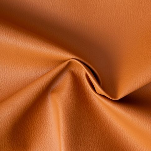 Simili cuir d'ameublement uni sur fond Camel