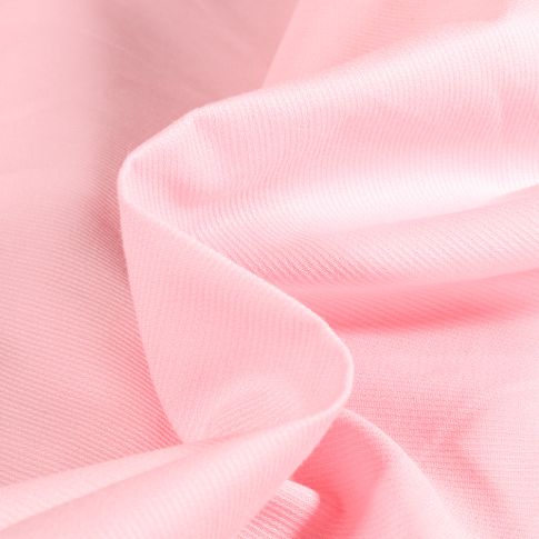 Tissu Piqué de Coton uni Rose pâle