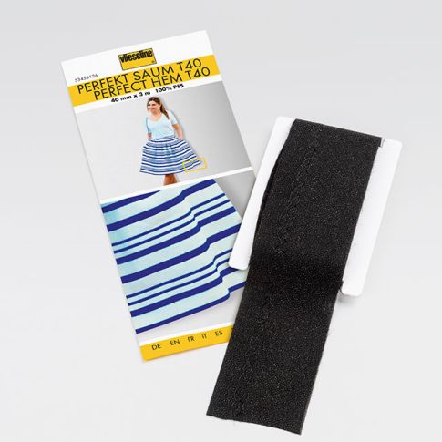 Bande Ourlet parfait Vlieseline Noir sans couture T40 - 40mm x 5m