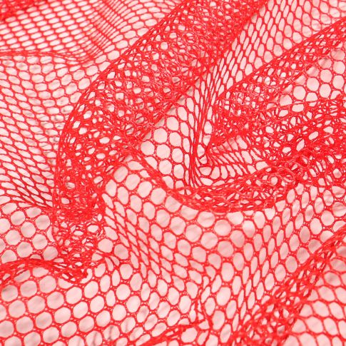 Tissu Filet Vrac mesh Rouge griotte
