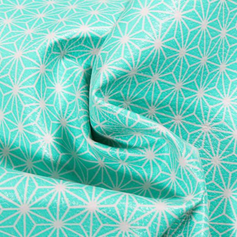 Tissu Simili cuir d'ameublement Casual Vert menthe