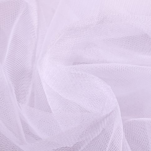 Tissu Tulle rigide uni Blanc