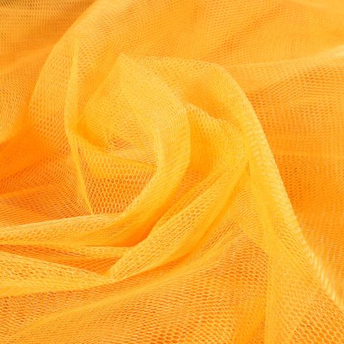 Tissu Tulle rigide uni Jaune moutarde
