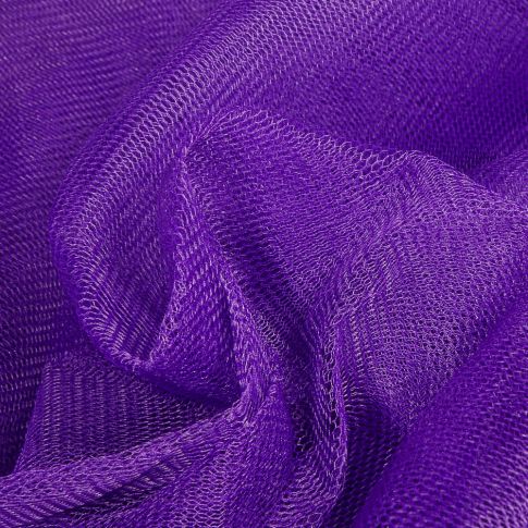 Tissu Tulle rigide uni Violet foncé