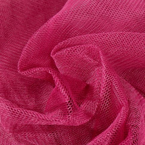 Tissu Tulle rigide uni Prune