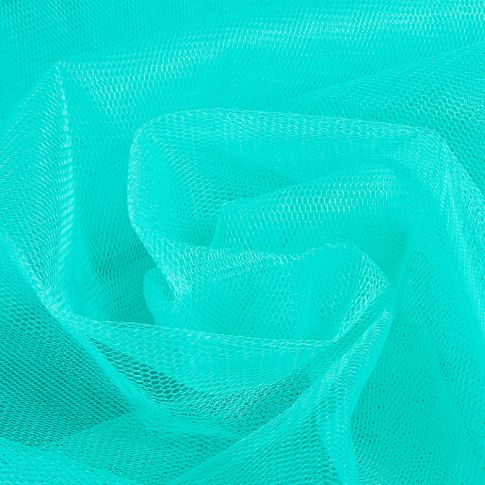 Tissu Tulle rigide uni Vert émeraude